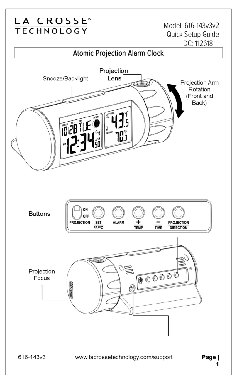 La Crosse Technology 616-143v3v2 Quick setup guide