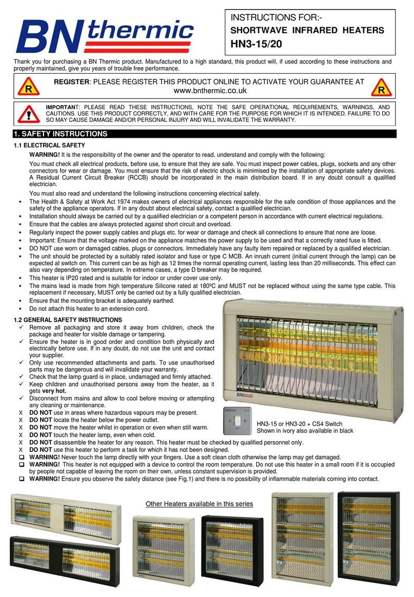 BN Thermic HN3-15 Instructions for use BN Thermic HN3-15 Instructions for use