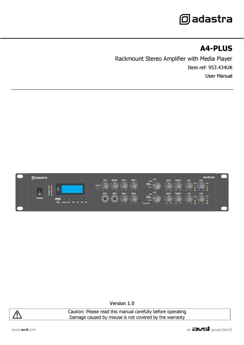 Adastra A4-PLUS User manual
