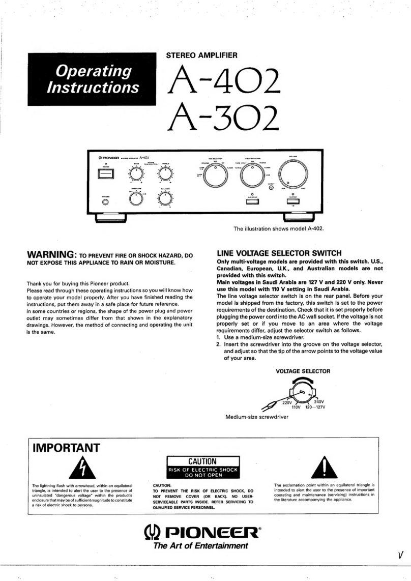 Pioneer A-402 User manual