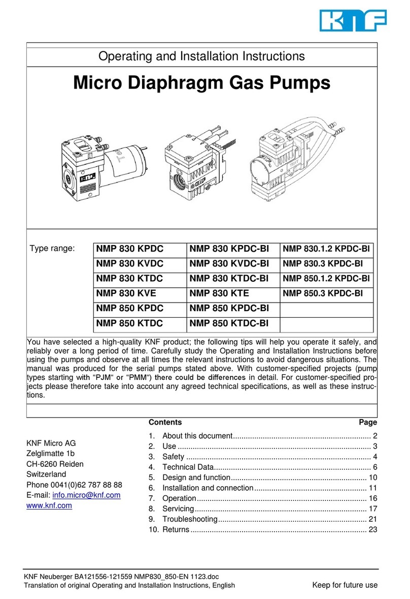 KNF NMP 830 KPDC-BI User manual