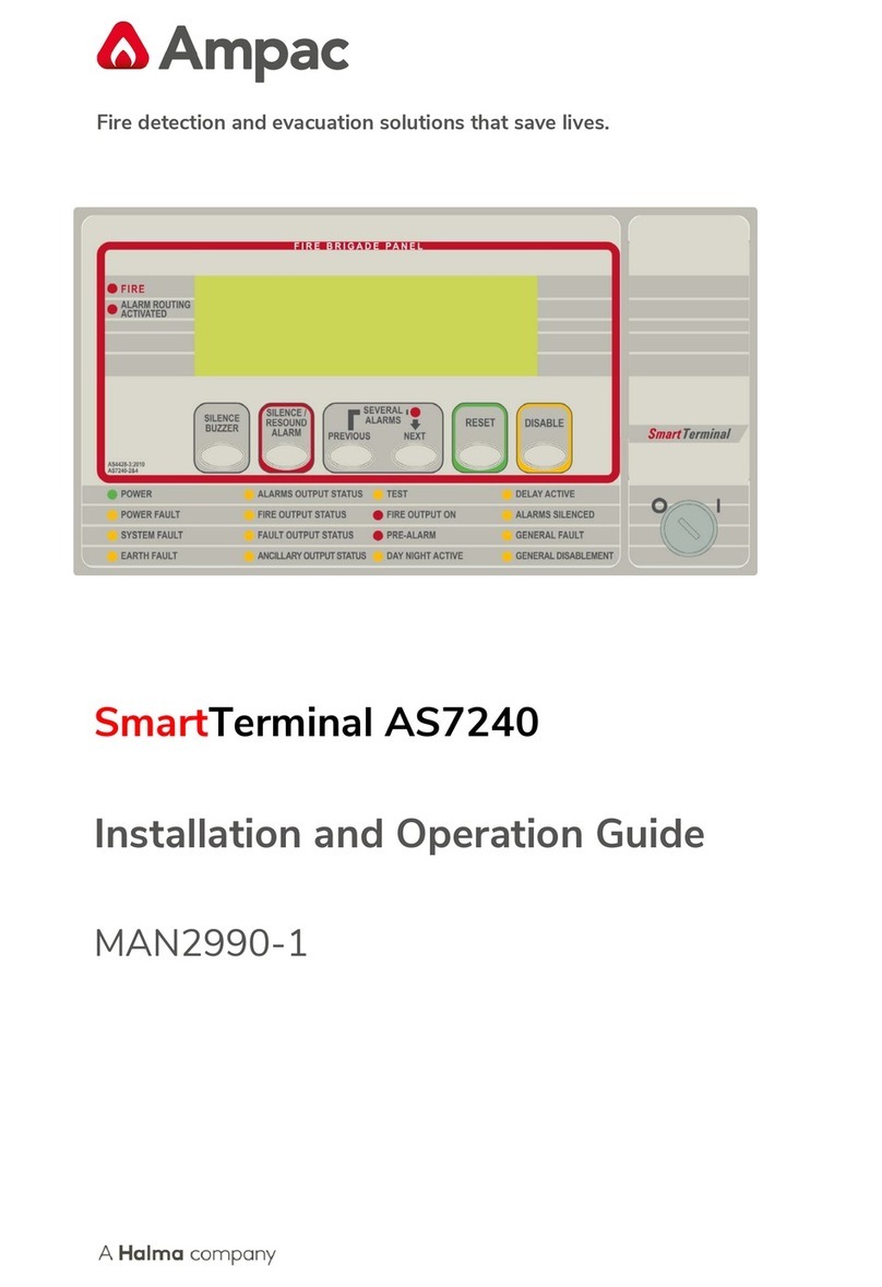 Halma Ampac SmartTerminal AS7240 Operating instructions