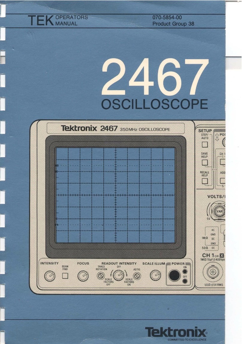 Tektronix 2467 User manual