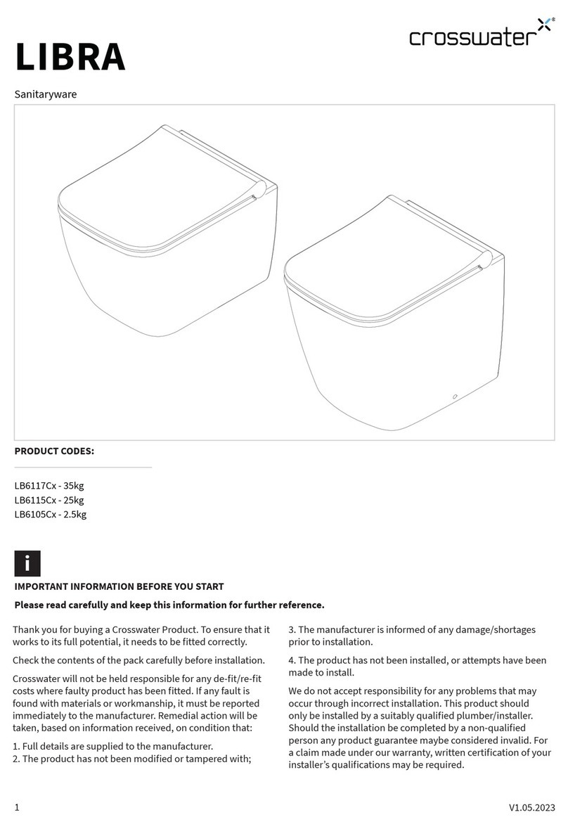 Crosswater LIBRA LB6117C Series installation instructions Crosswater LIBRA LB6117C Series installation instructions