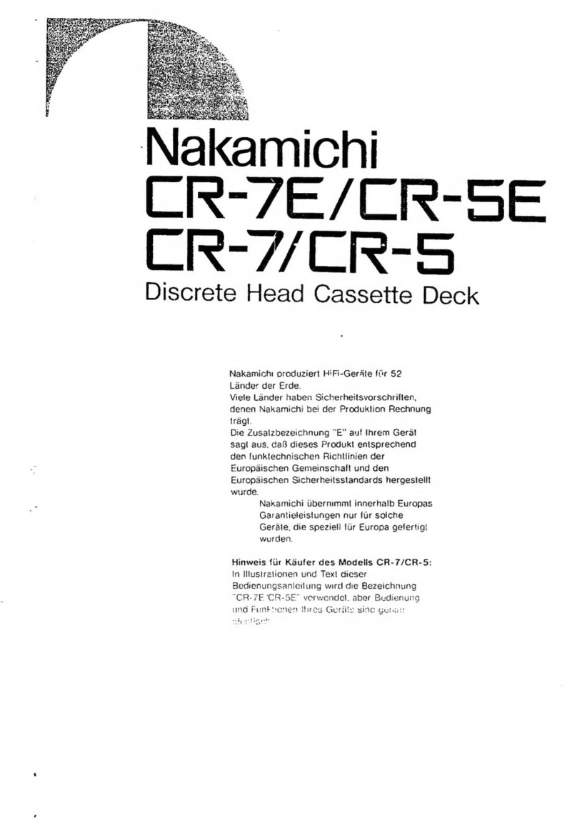 Nakamichi CR-7E manual