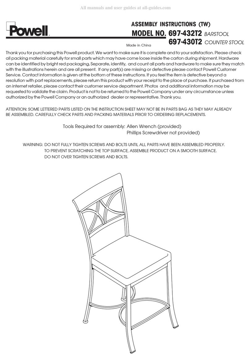 Powell 697-432T2 Assembly instructions