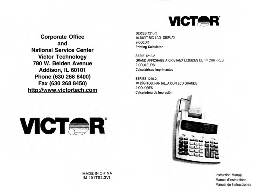Victor 1210-2 Series User manual