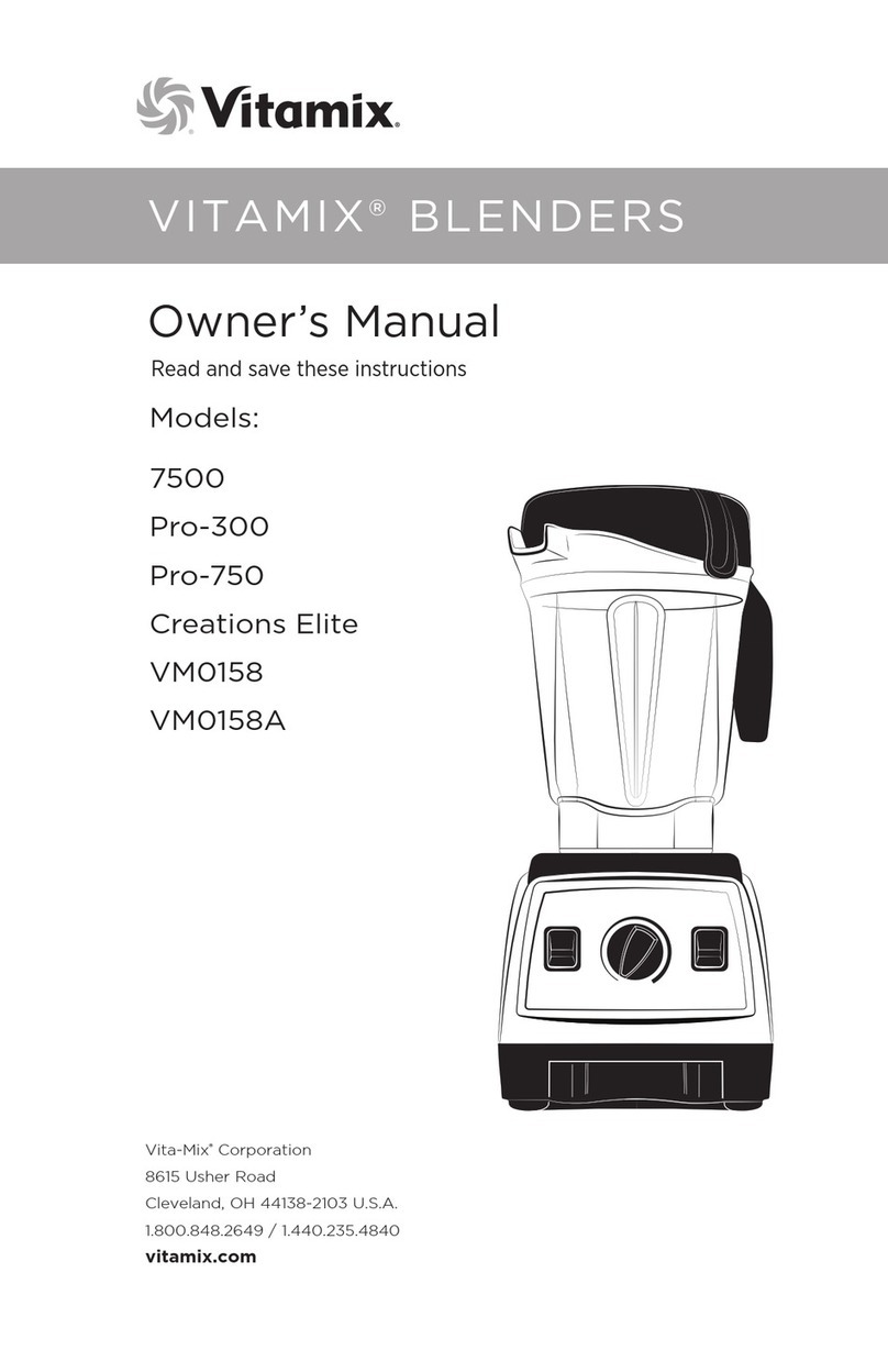 Vitamix 7500 User manual