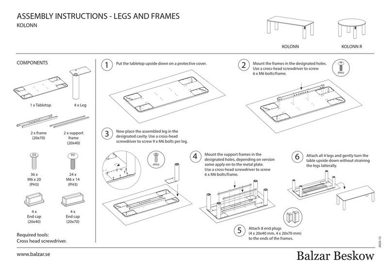 Balzar Beskow KOLONN Assembly instructions