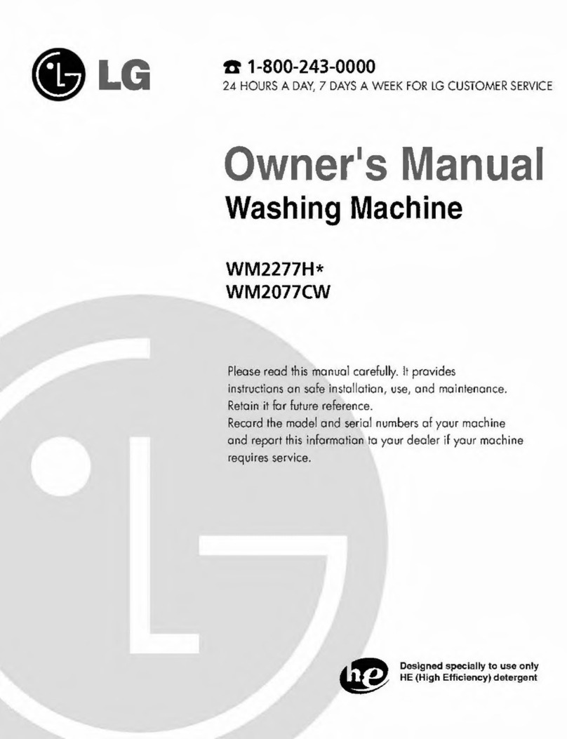 LG WM2277H Series User manual