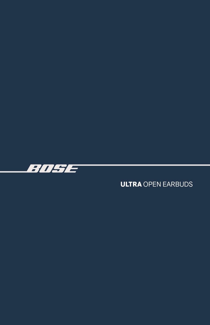 Bose ULTRA OPEN EARBUDS User manual Bose ULTRA OPEN EARBUDS User manual