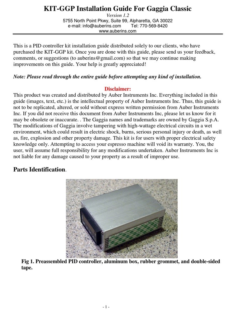 Auber Instruments Auberins KIT-GGP User manual