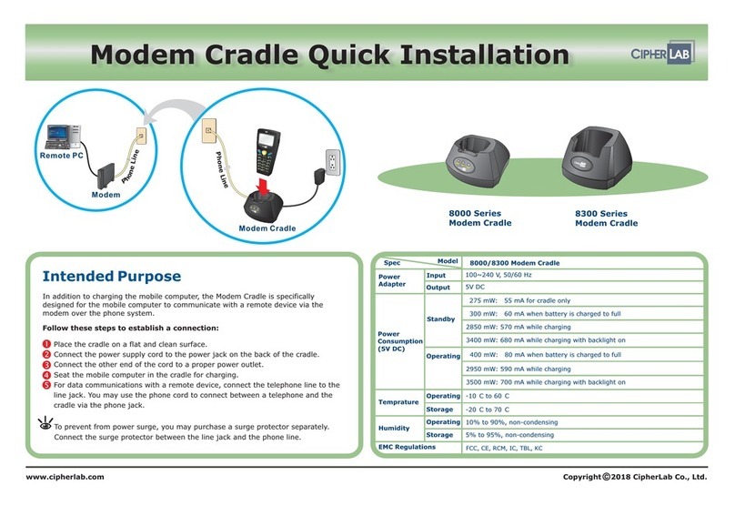 CipherLab 8000 Quick installation CipherLab 8000 Quick installation