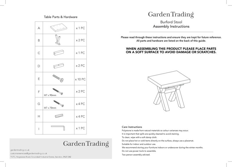 Garden Trading Burford User manual Garden Trading Burford User manual