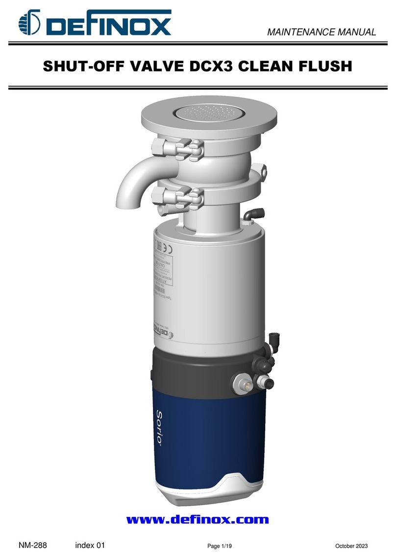 Definox DCX3 Maintenance manual