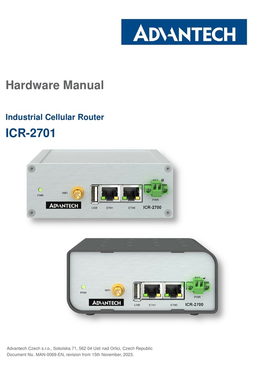 Advantech ICR-2701 User manual