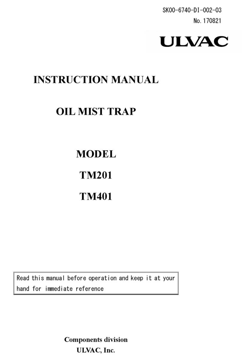 Ulvac TM201 instruction manual