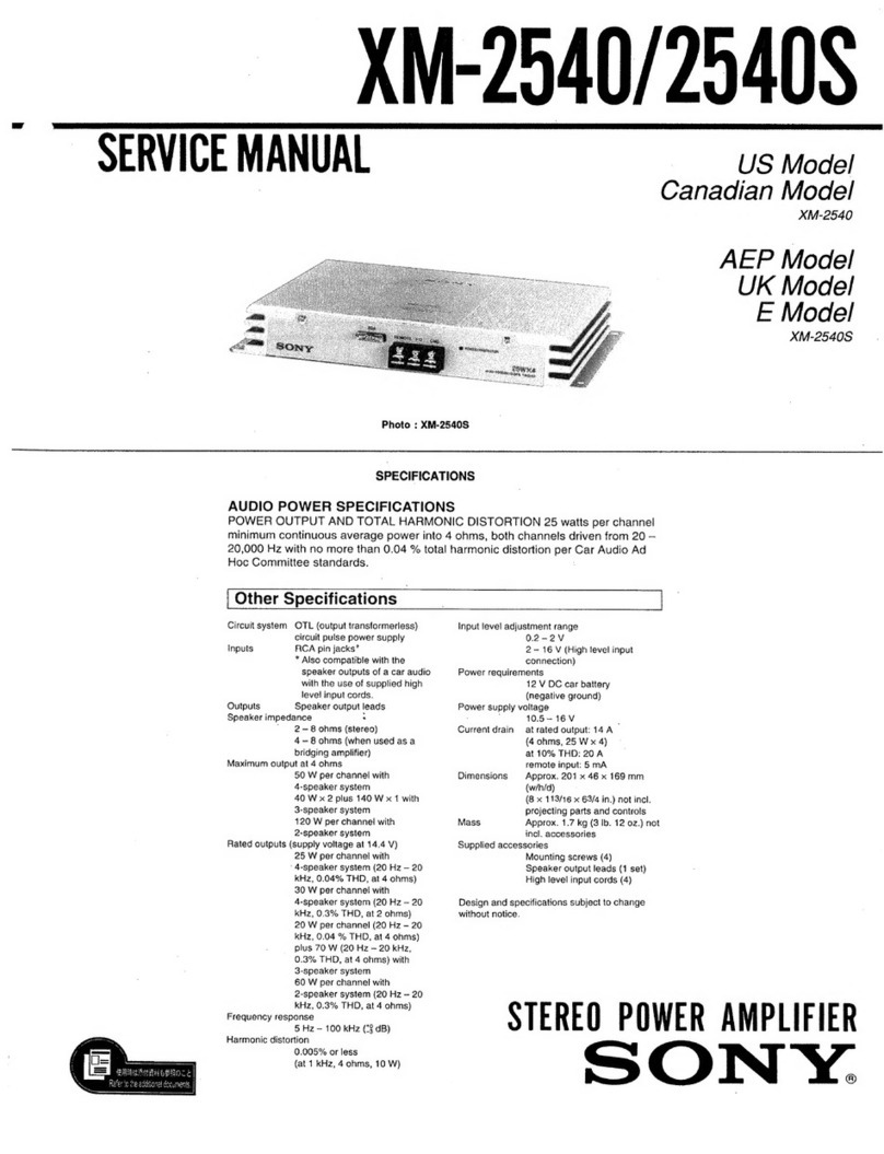 Sony XM-2040 Service manual