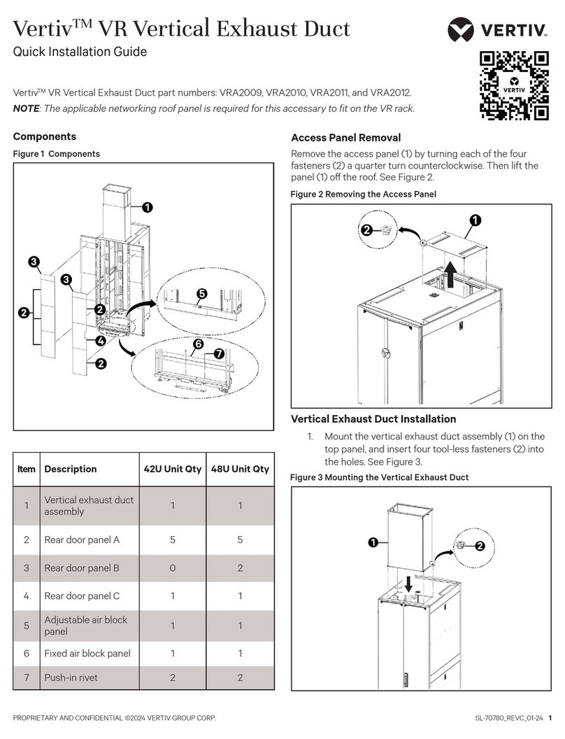 Vertiv VRA2009 Quick installation guide
