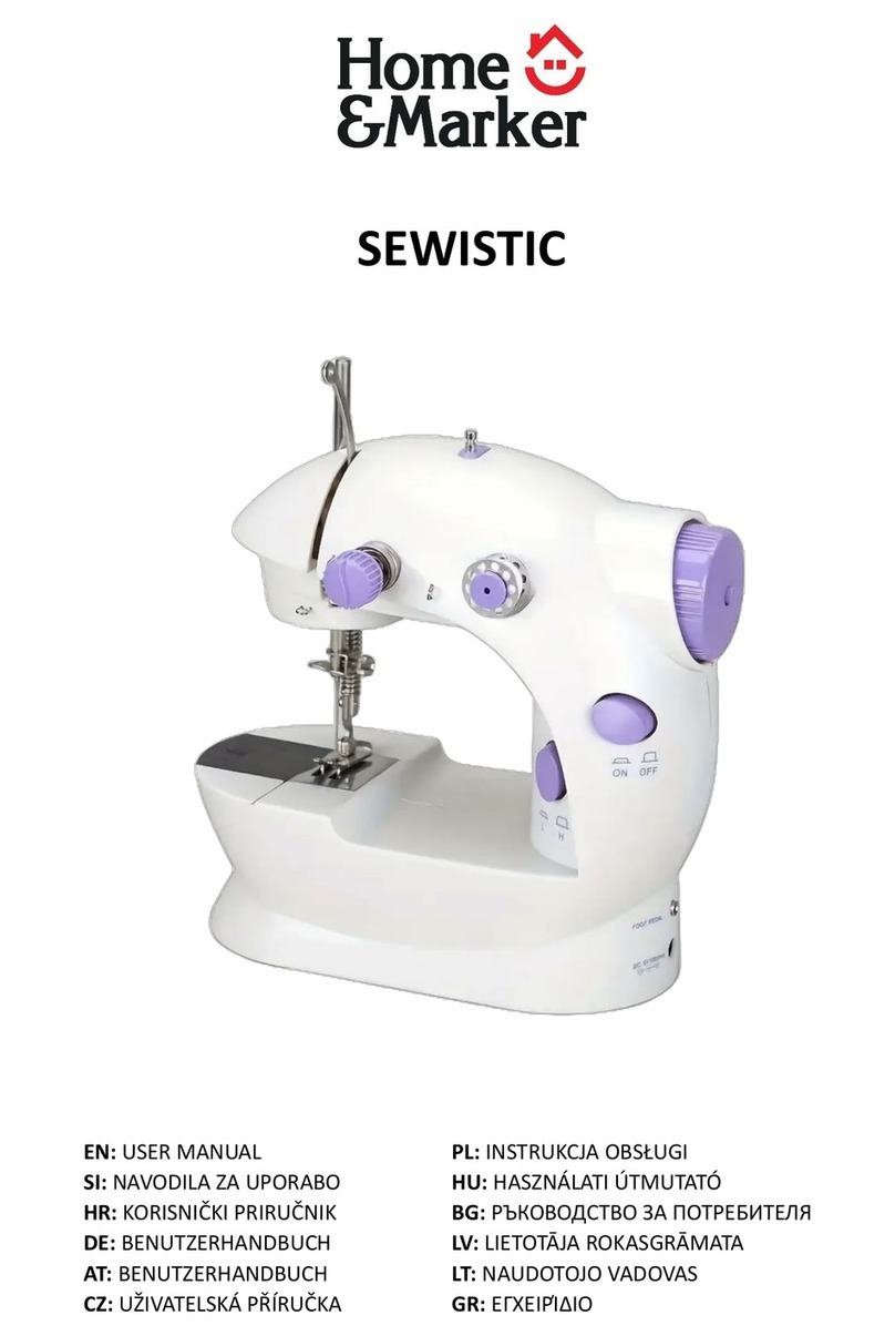 Home & Marker SEWISTIC user manual