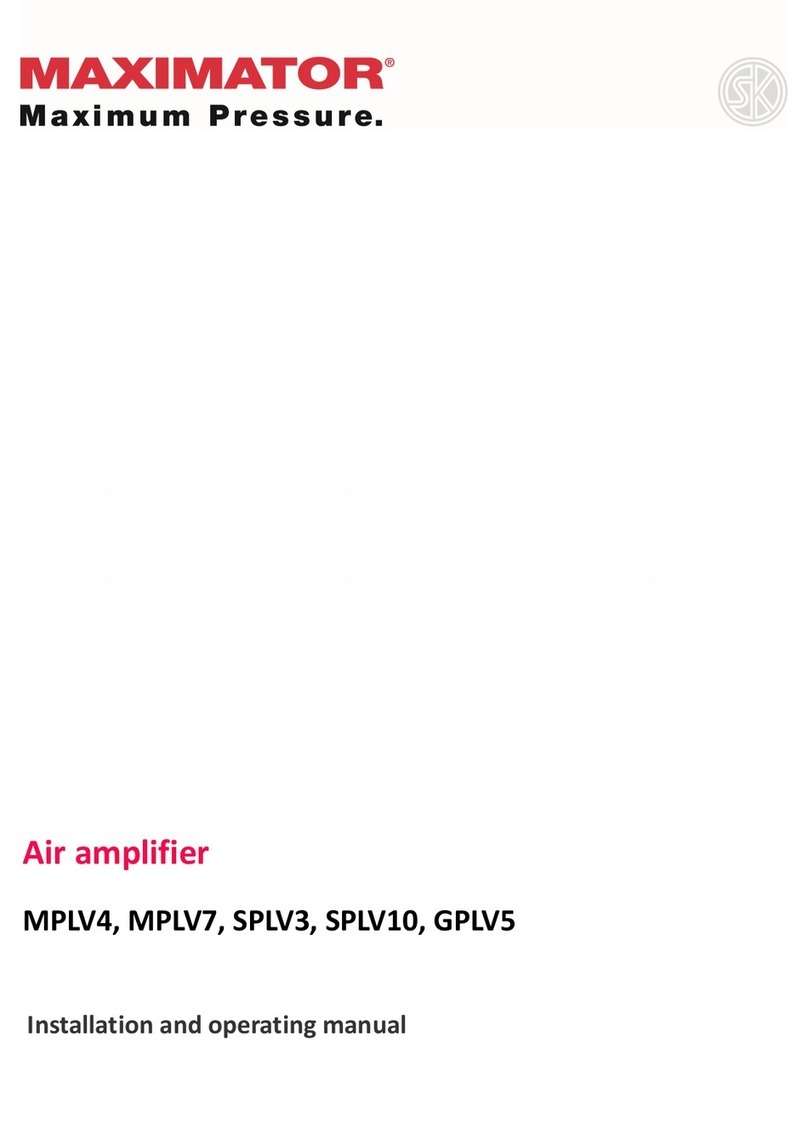 MAXIMATOR MPLV4 Installation and operating manual