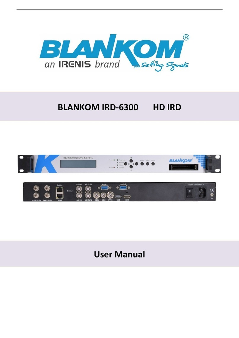 Blankom IRD-6300 user manual