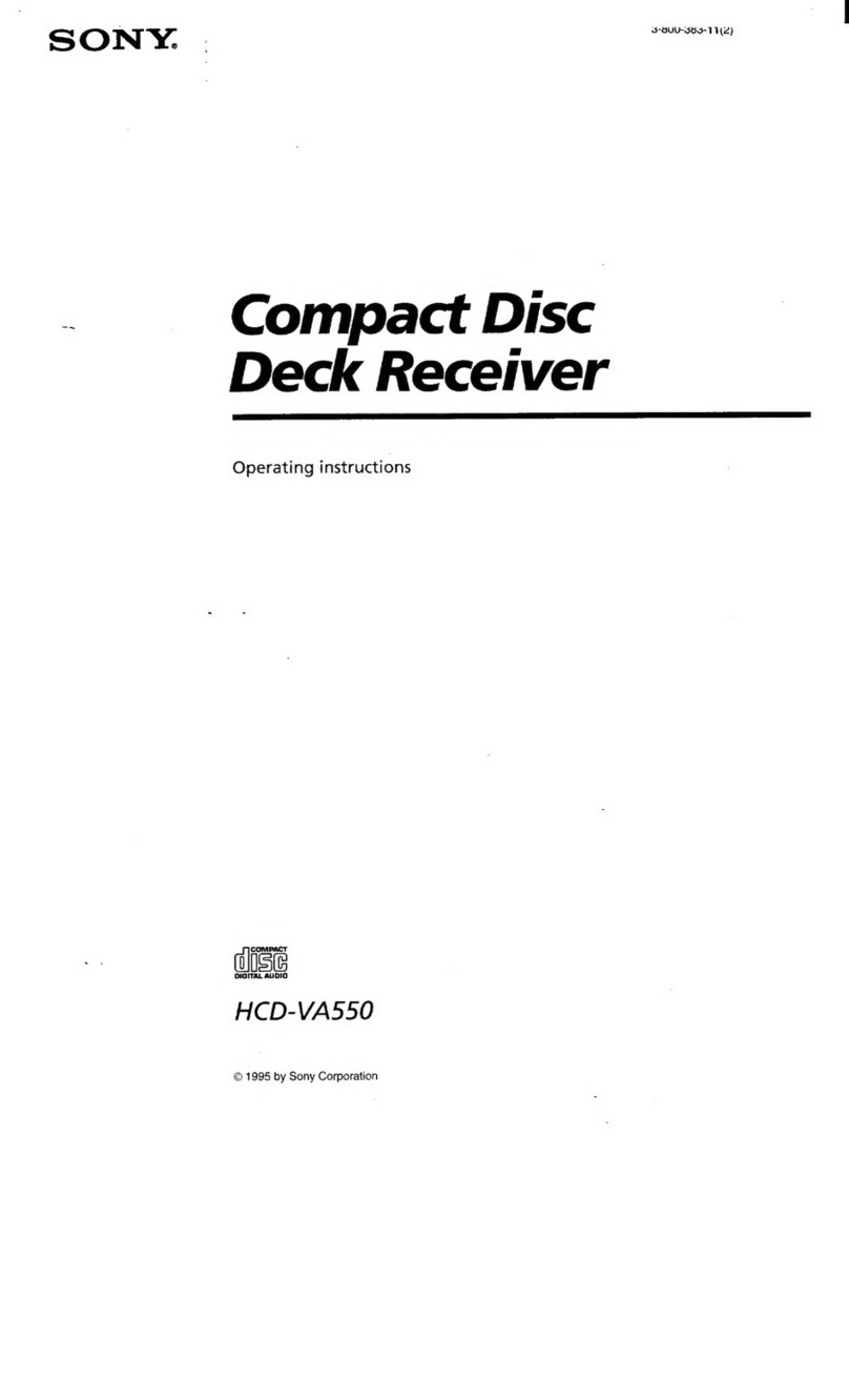 Sony HCD-VA550 operating instructions