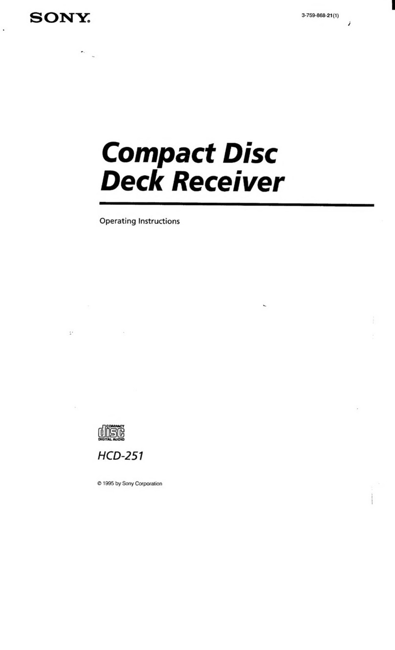 Sony HCD-251 operating instructions