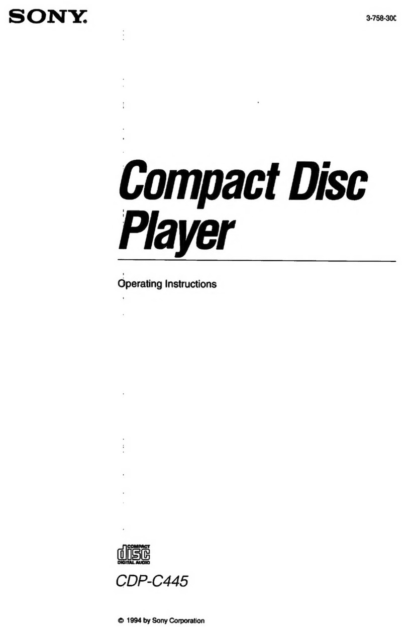 Sony CDP-C445 User manual