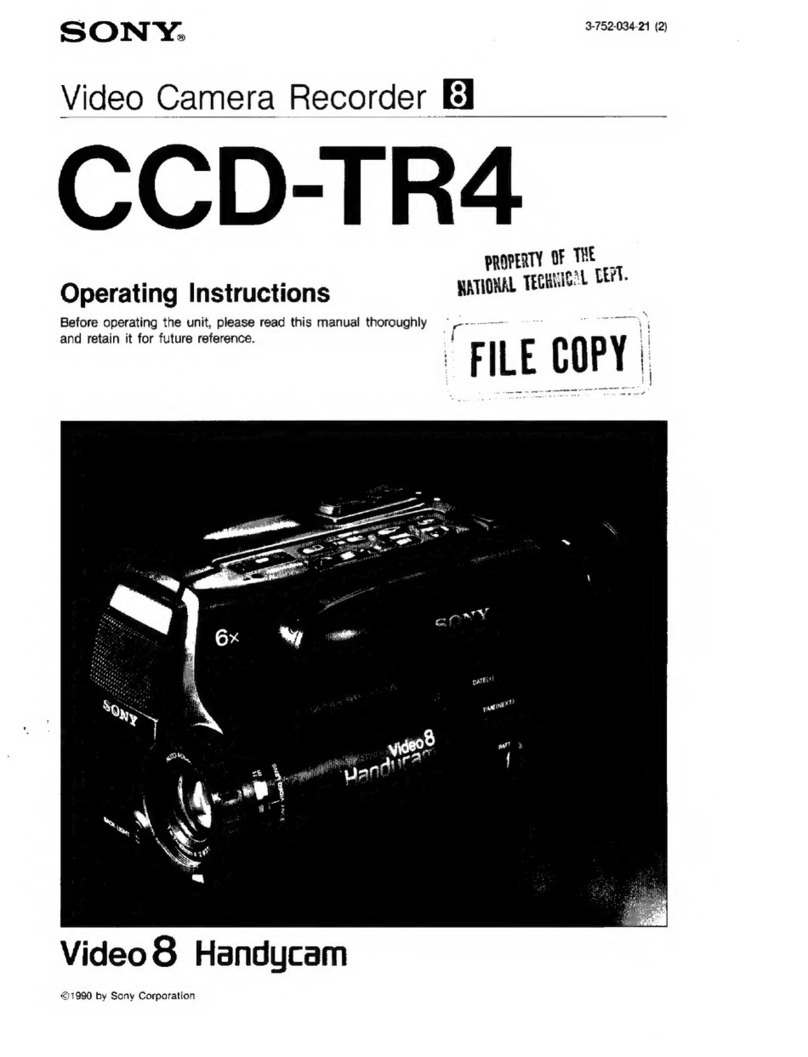 Sony Handycam CCD-TR4 User manual