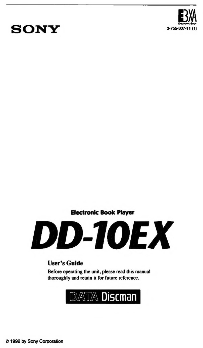 Sony DD-10EX User manual