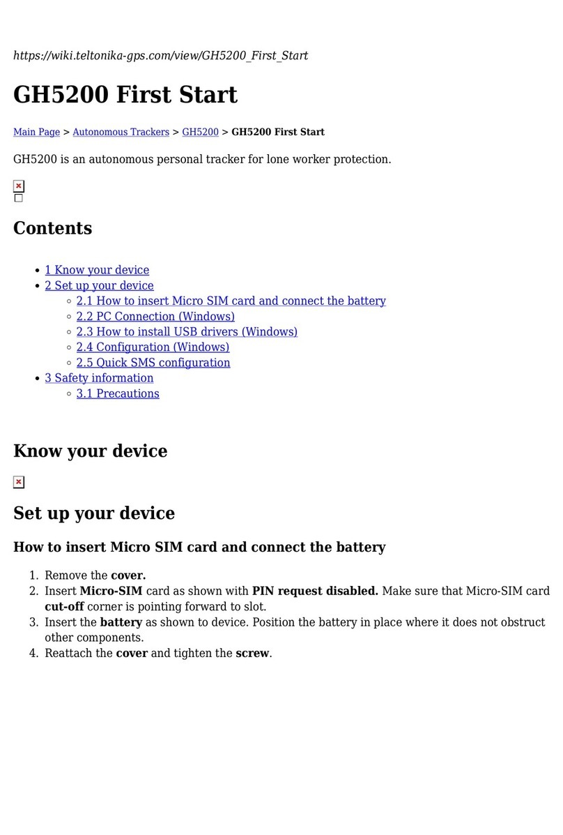 Teltonika GH5200 User manual Teltonika GH5200 User manual