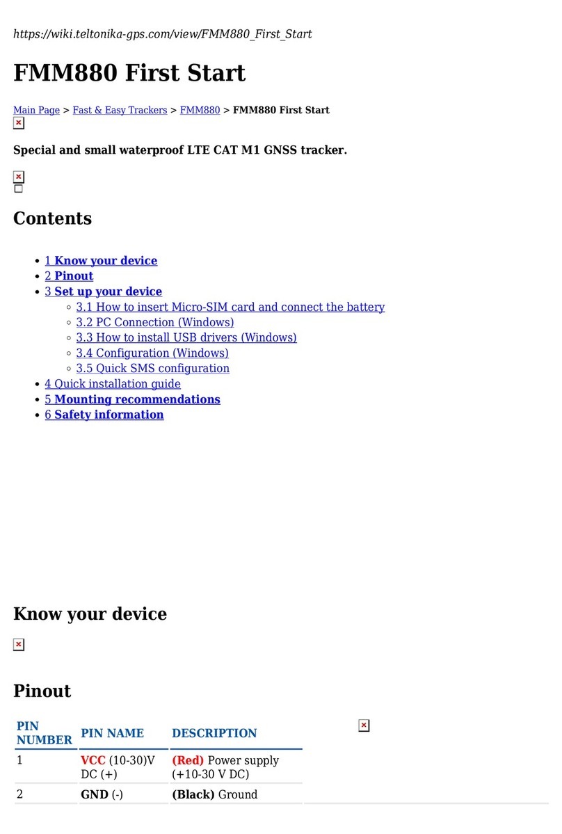Teltonika FMM880 User manual