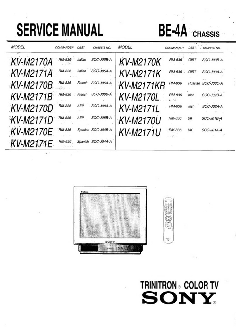Sony TRINITRON KV-M2170A User manual