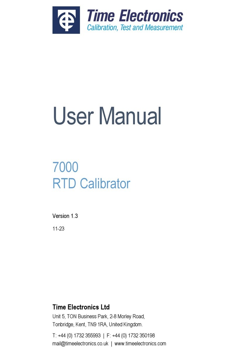 Time Electronics 7000 User manual