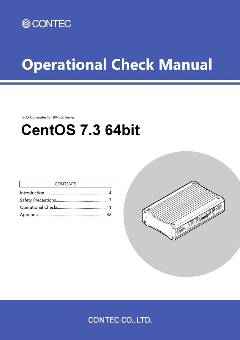 Contec BX-830 Series Quick start guide