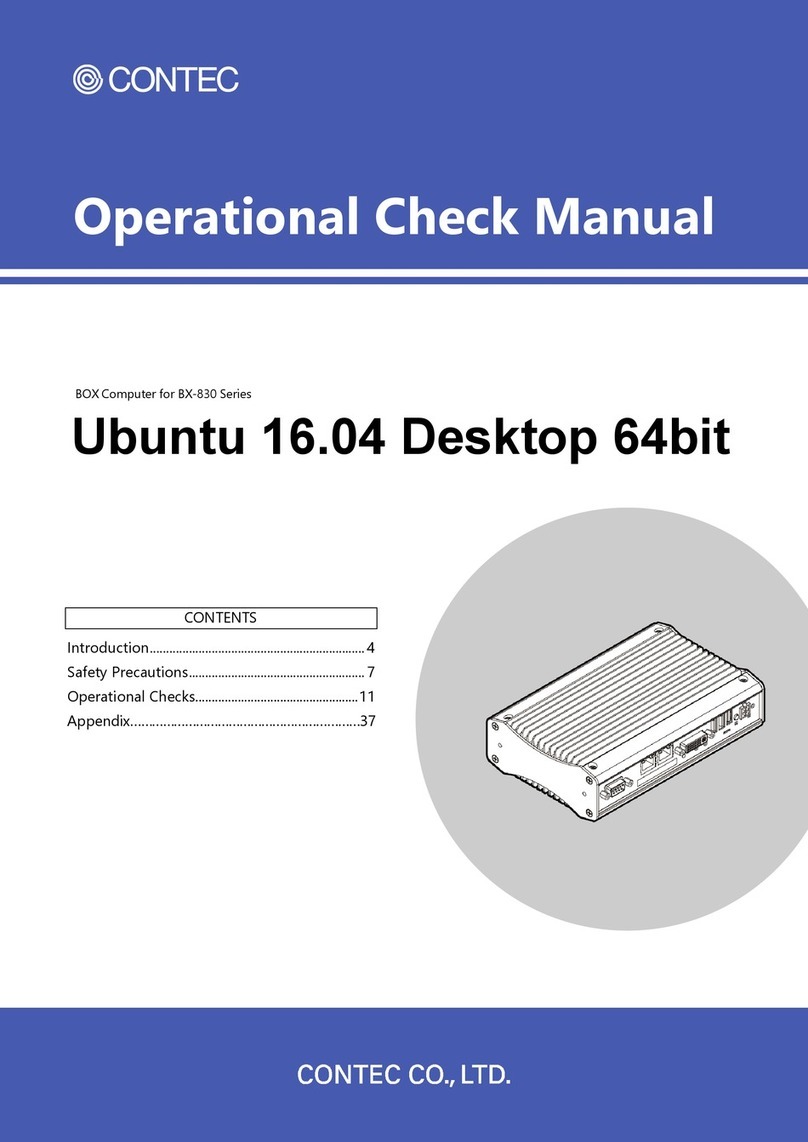Contec BX-830 Series Quick start guide