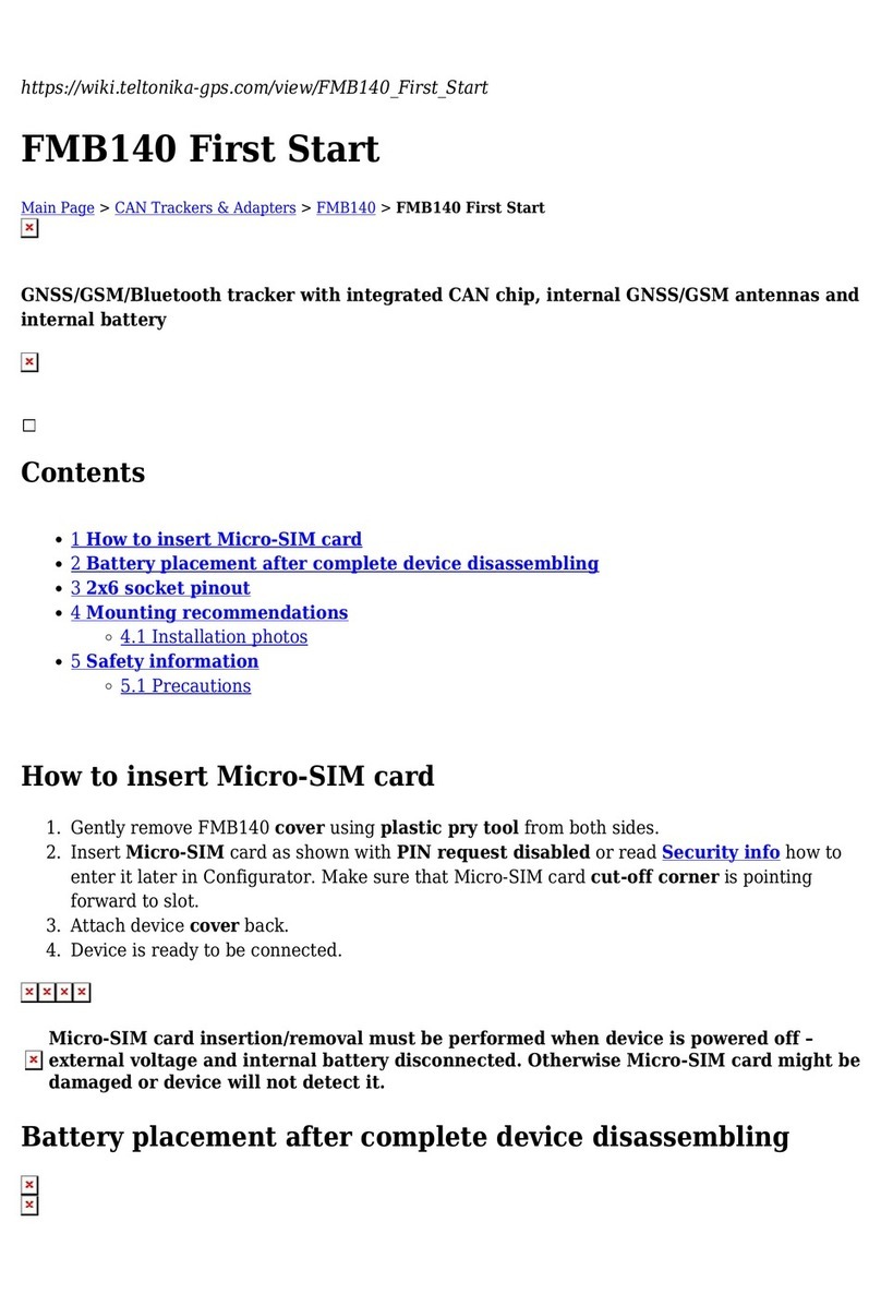 Teltonika FMB140 User manual