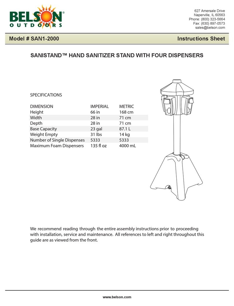 Belson Outdoors SANSTAND SAN1-2000 instruction sheet Belson Outdoors SANSTAND SAN1-2000 instruction sheet