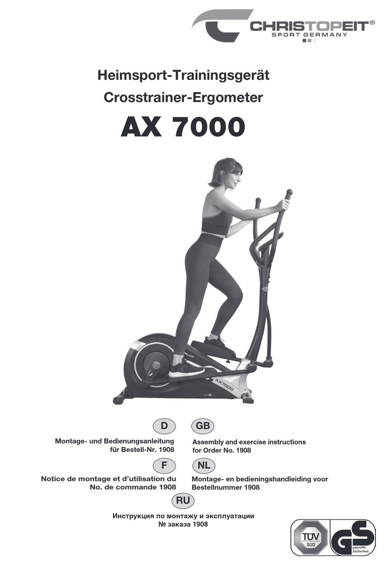 Christopeit Sport AX 7000 Assembly and exercise instructions