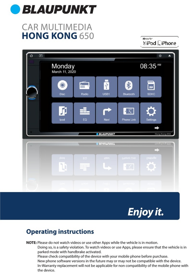 Blaupunkt HONG KONG 650 User manual