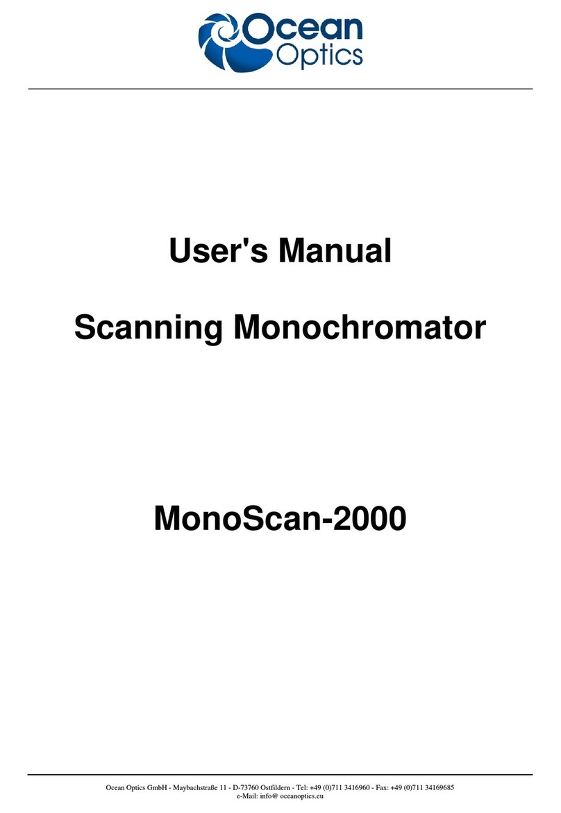 Ocean Optics MonoScan-2000 User manual