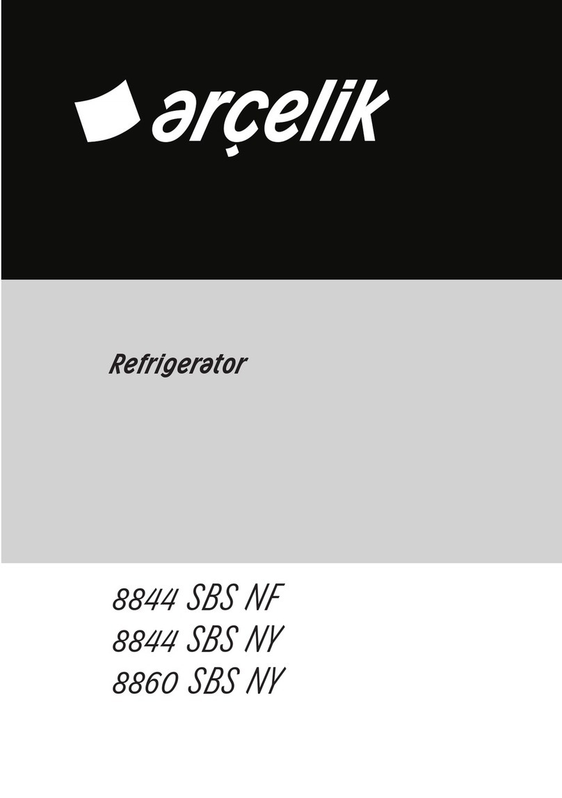 arcelik 8844 SBS NF manual