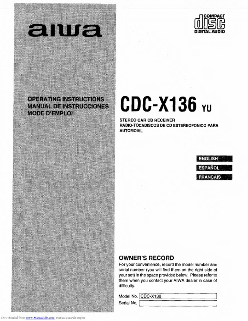 Aiwa CDC-X136 User manual