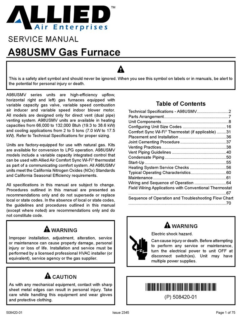 Allied A98USMV User manual
