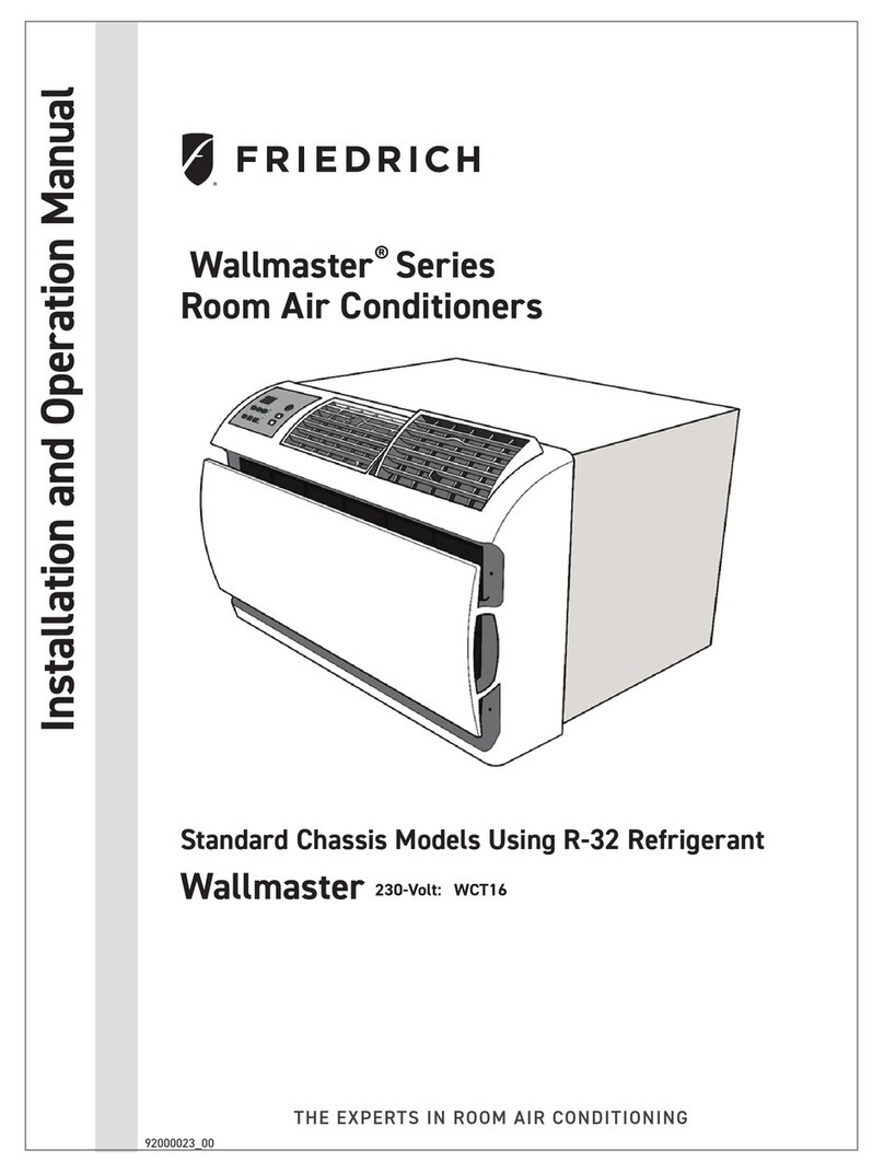 Friedrich WallMaster WCT16 Installation and operation manual
