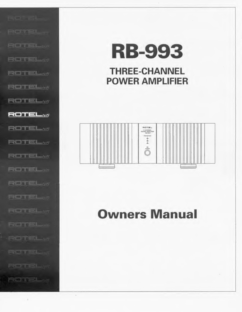 Rotel RB-993 User manual