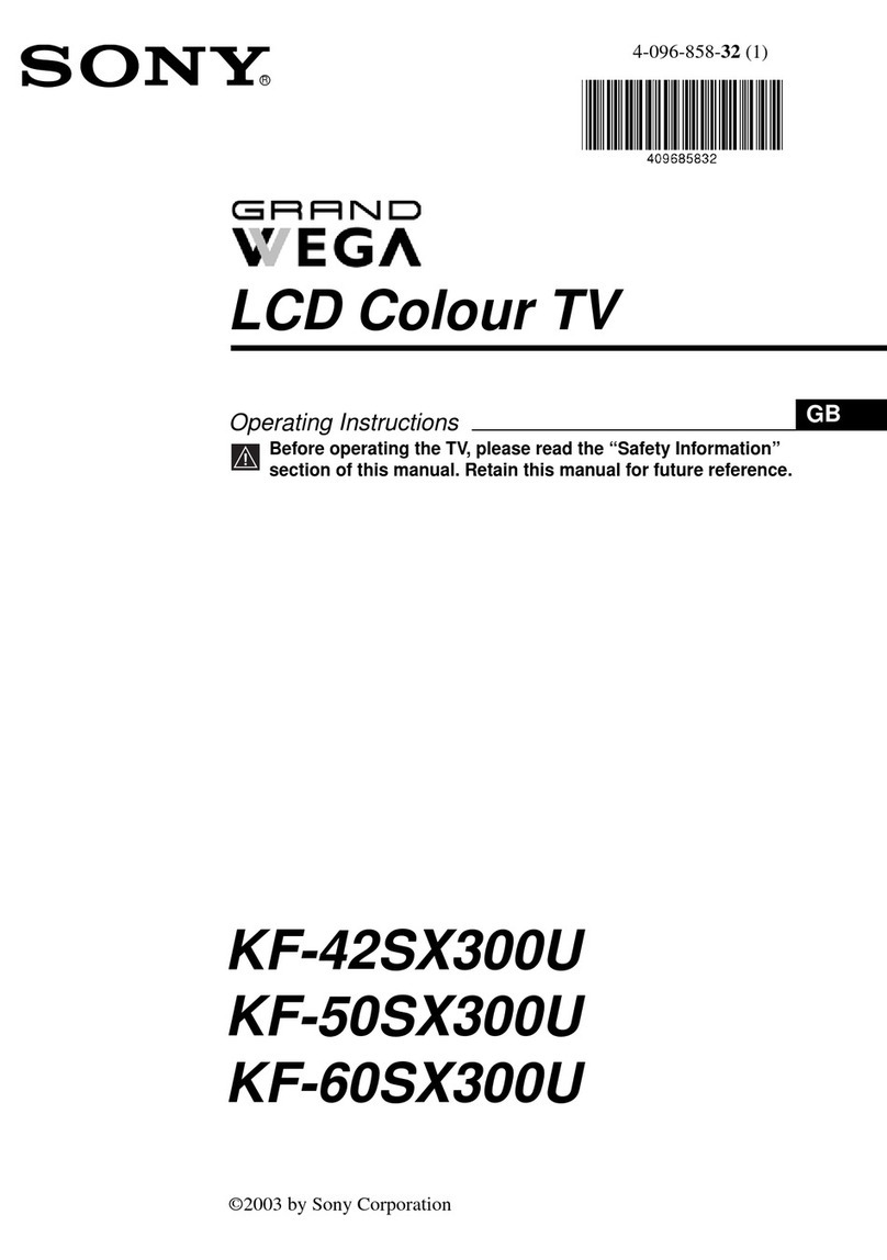 Sony KF-42SX300U User manual Sony KF-42SX300U User manual