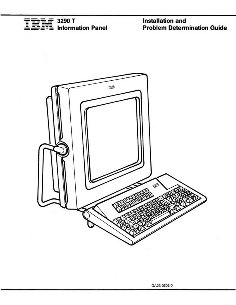 IBM 3290 T Manual instruction