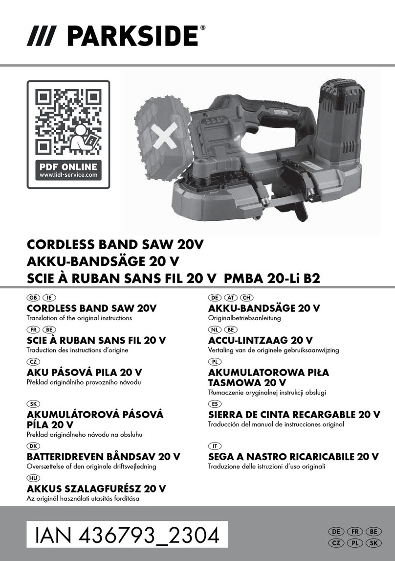 Parkside PMBA 20-Li B2 User manual